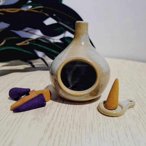 Ceramic Incense Cone Burner