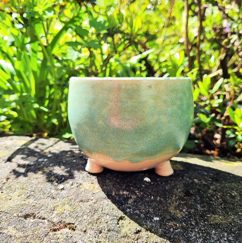 Glossy Stoneware Planter