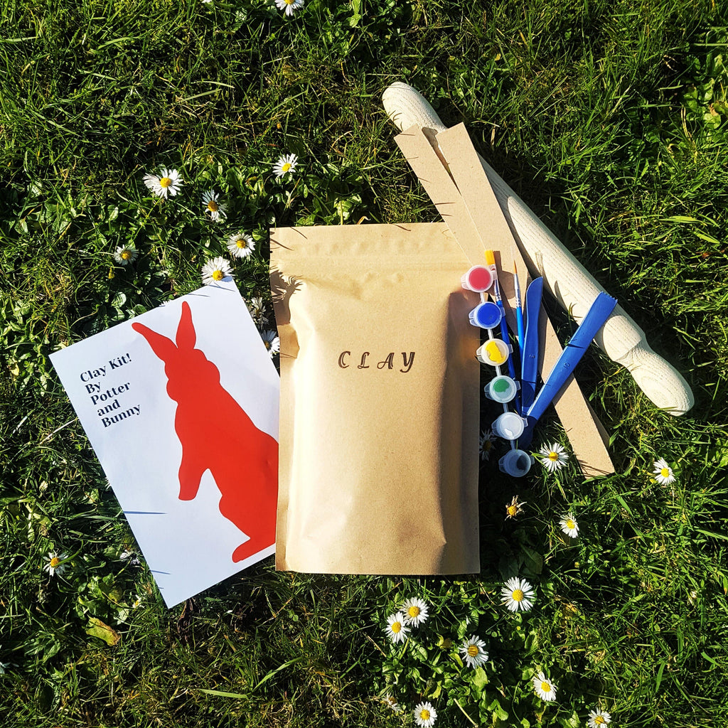 Home Pottery Kit – Potter and Bunny