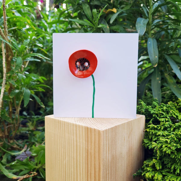 Poppy Button Card