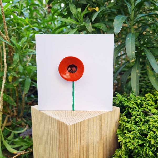 Poppy Button Card